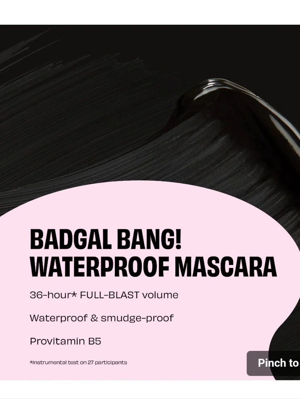 Benefit Cosmetics BADgal BANG Waterproof Volumizing Mascara - Black